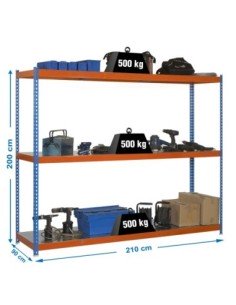 Estantería SIMONRACK Simonforte 2109-3 metal azul/naranja/galva