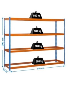 Estantería SIMONRACK Simonforte 2109-4 azul/naranja