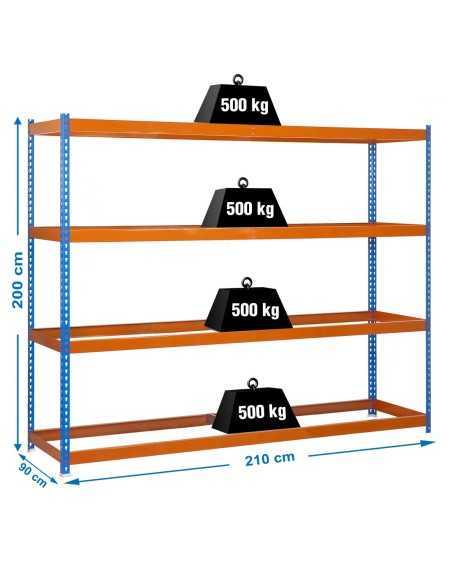 Estantería SIMONRACK Simonforte 2109-4 azul/naranja