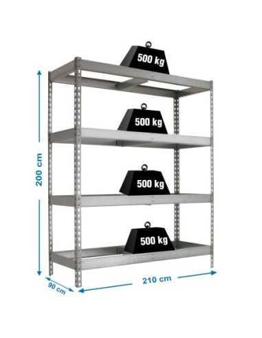 Estantería SIMONRACK Simonforte 2109-4 galva