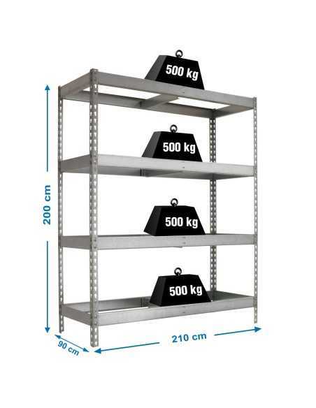 Estantería SIMONRACK Simonforte 2109-4 galva