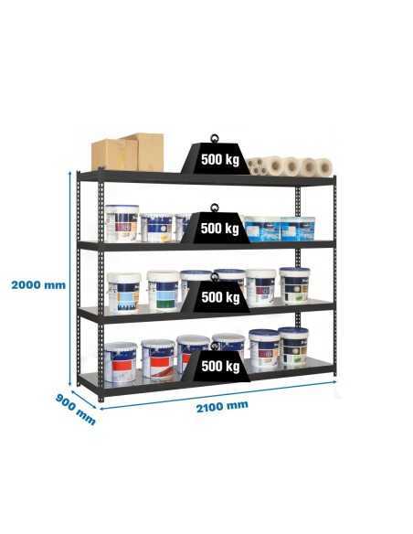 Estantería SIMONRACK Simonforte 2109-4 metal antracita/galva