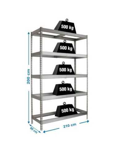 Estantería SIMONRACK Simonforte 2109-5 galva