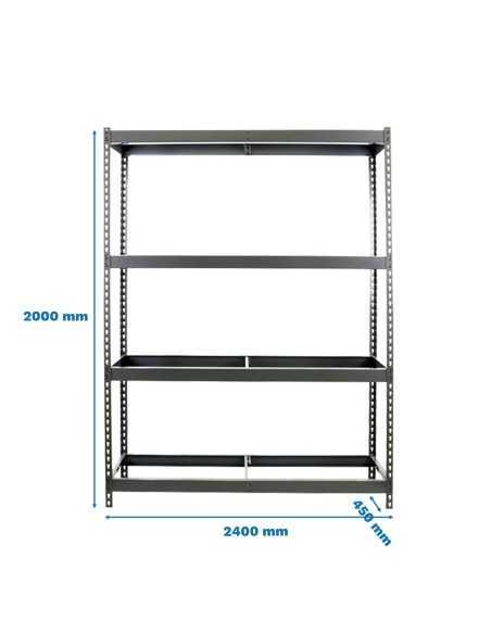Estantería SIMONRACK Simonforte 2404-4 gris