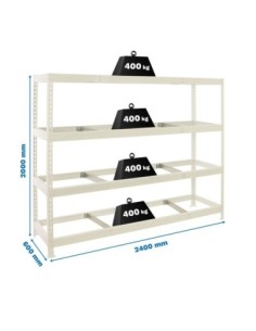 Estantería SIMONRACK Simonforte 2406-4 blanco