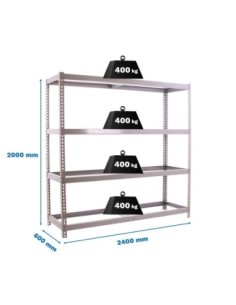 Estantería SIMONRACK Simonforte 2406-4 galva