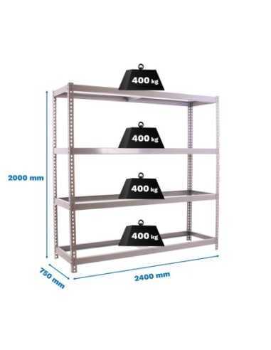 Estantería SIMONRACK Simonforte 2407-4 galva