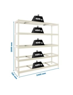 Estantería SIMONRACK Simonforte 2407-5 blanco