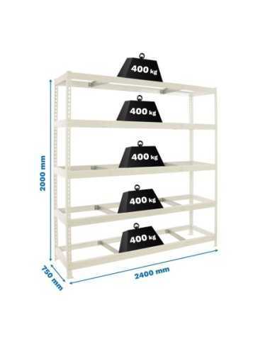 Estantería SIMONRACK Simonforte 2407-5 blanco