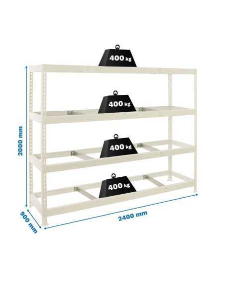 Estantería SIMONRACK Simonforte 2409-4 blanco