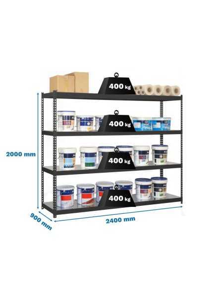 Estantería SIMONRACK Simonforte 2409-4 metal antracita/galva