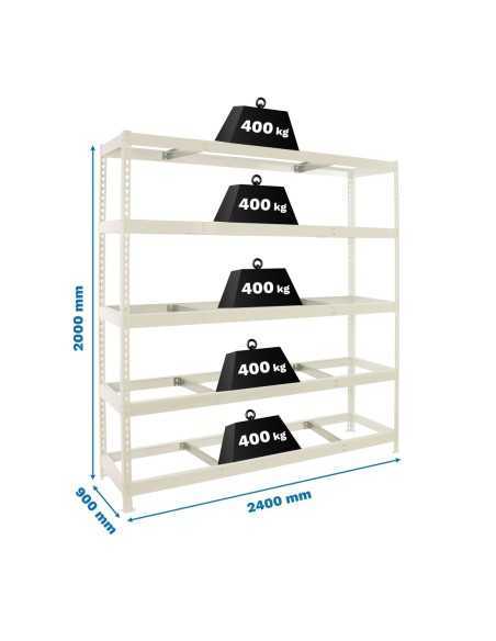 Estantería SIMONRACK Simonforte 2409-5 blanco