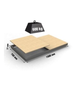 Estantería SIMONRACK Simonforte ea 1507 chipboard gris