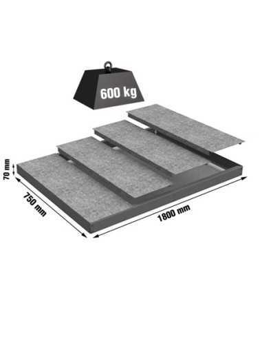 Estantería SIMONRACK Simonforte ea 1807 metal gris/galva