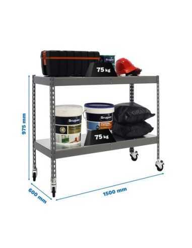 Estantería SIMONRACK Simonforte mob. 1506-2 metal 900 gris/galva