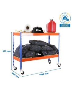 Estantería SIMONRACK Simonforte mob.1506-2 chipboard 900 az/nar/ma