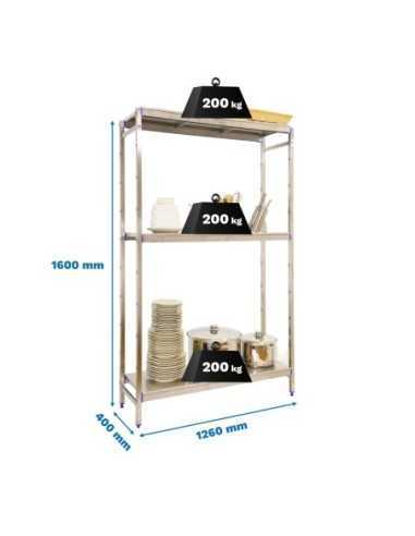 Estantería SIMONRACK Simoninox initial 3ss/1600x1260x400