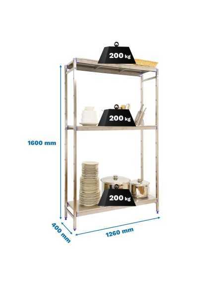 Estantería SIMONRACK Simoninox initial 3ss/1600x1260x400