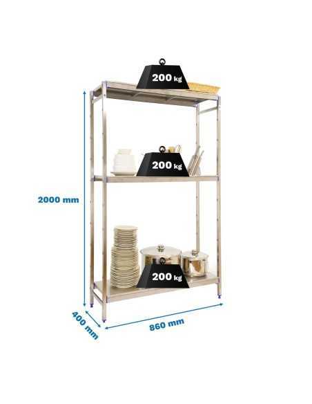 Estantería SIMONRACK Simoninox initial 3ss/2000x860x400