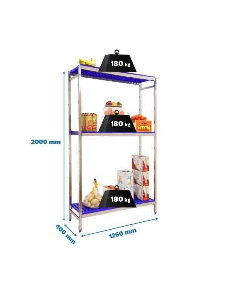 Estantería SIMONRACK Simoninox initial 3pp/2000x1260x400