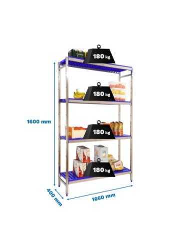 Estantería SIMONRACK Simoninox initial 4pp/1600x1660x400