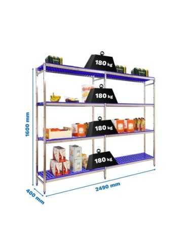 Estantería SIMONRACK Simoninox initial 4pp/1600x2490x400