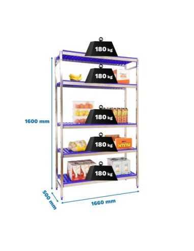 Estantería SIMONRACK Simoninox initial 5pp/1600x1660x500