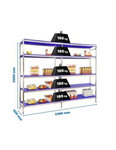 Estantería SIMONRACK Simoninox initial 5pp/2000x2490x400