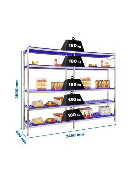 Estantería SIMONRACK Simoninox initial 5pp/2000x2490x400