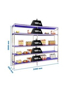 Estantería SIMONRACK Simoninox initial 5pp/2000x2490x500