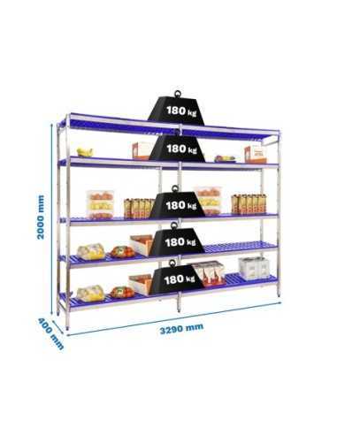 Estantería SIMONRACK Simoninox initial 5pp/2000x3290x400
