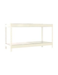 Estantería SIMONRACK Ecoforte 1204-2 metal 900 blanco/Galvanizada | Estantería sin tornillos ECOFORTE para carga media-alta