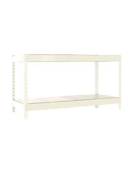 Estantería SIMONRACK Ecoforte 1204-2 metal 900 blanco/Galvanizada | Estantería sin tornillos ECOFORTE para carga media-alta