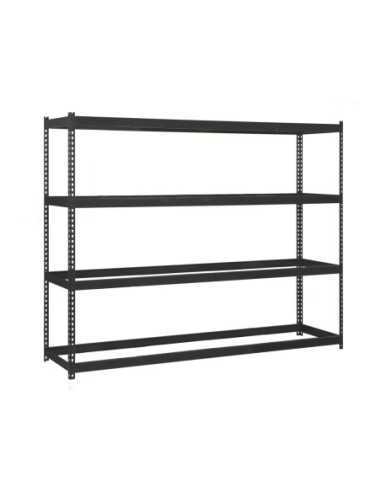 Estantería SIMONRACK Ecoforte 1204-4 antracita/antracita | Estantería sin tornillos ECOFORTE para carga media-alta