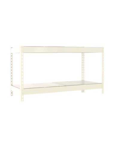 Estantería SIMONRACK Ecoforte 1206-2 metal 900 blanco/Galvanizada | Estantería sin tornillos ECOFORTE para carga media-alta