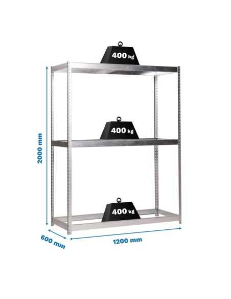 Estantería SIMONRACK Ecoforte 1206-3 Galvanizada sin bandejas