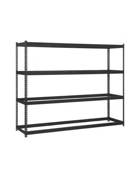 Estantería SIMONRACK Ecoforte 1207-4 antracita/antracita | Estantería sin tornillos ECOFORTE para carga media-alta