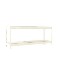 Estantería SIMONRACK Ecoforte 1504-2 metal 900 blanco/Galvanizada | Estantería sin tornillos ECOFORTE para carga media-alta