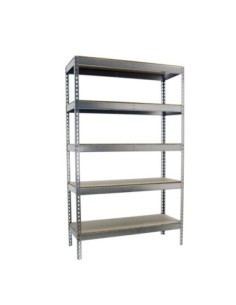 Estantería SIMONRACK Ecoforte 1504-5 chipboard 2500 Galvanizada/Madera | Estantería sin tornillos ECOFORTE para carga media-alta