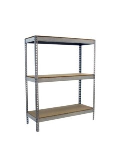 Estantería SIMONRACK Ecoforte 1506-3 chipboard 1500 Galvanizada/Madera | Estantería sin tornillos ECOFORTE para carga media-alta