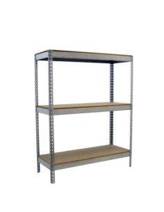 Estantería SIMONRACK Ecoforte 1506-3 chipboard 1500 Galvanizada/Madera | Estantería sin tornillos ECOFORTE para carga media-alta