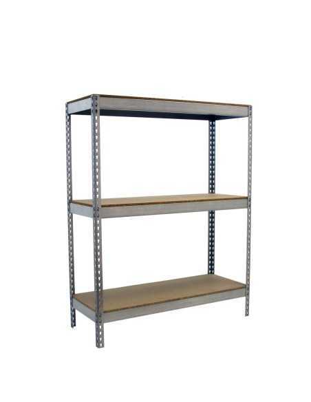 Estantería SIMONRACK Ecoforte 1506-3 chipboard 1500 Galvanizada/Madera | Estantería sin tornillos ECOFORTE para carga media-alta