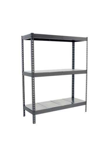 Estantería SIMONRACK Ecoforte 1506-3 metal gris/Galvanizada | Estantería sin tornillos ECOFORTE para carga media-alta