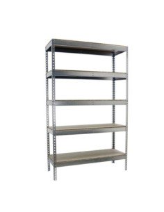 Estantería SIMONRACK Ecoforte 1507-5 chipboard 2500 Galvanizada/Madera | Estantería sin tornillos ECOFORTE para carga media-alta