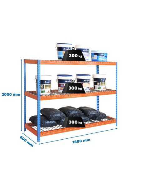 Estantería SIMONRACK Ecoforte 1806-3 rex azul/naranja