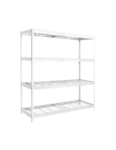 Estantería SIMONRACK Ecoforte 1806-4 rex blanco | Estantería sin tornillos ECOFORTE para carga media-alta