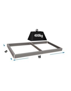 Estante Adicional SIMONRACK Ecoforte 1206 gris | Estantería sin tornillos ECOFORTE para carga media-alta