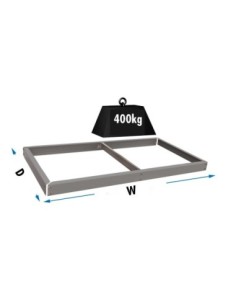 Estante Adicional SIMONRACK Ecoforte 1804 gris | Estantería sin tornillos ECOFORTE para carga media-alta