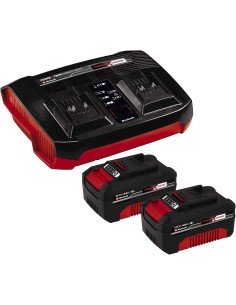 Cargador Doble Twincharger + Baterías EINHELL PXC-Starter 2 Baterías 4.0 Ah