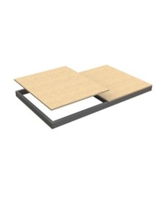 Estante Adicional SIMONRACK Ecoforte chipboard 1506 gris | Estantería sin tornillos ECOFORTE para carga media-alta